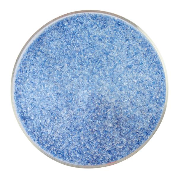 Bullseye Glass Caribbean Blue, White Opal Streaky Frit COE90
