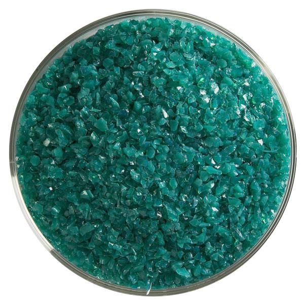 Bullseye Glass Teal Green Opalescent Frit COE90