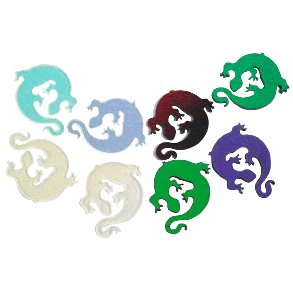 Dichroic Gecko, Assorted Colors, Pack of 2 - COE90