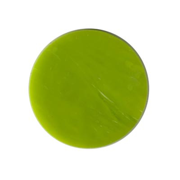 Precut Circles Spring Green Opalescent COE90