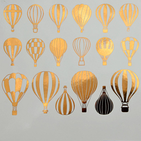 Hot Air Balloon Decals Sheet