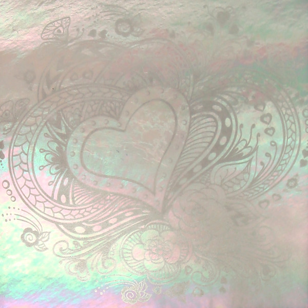 Etched Luminescent Heart Pattern COE96