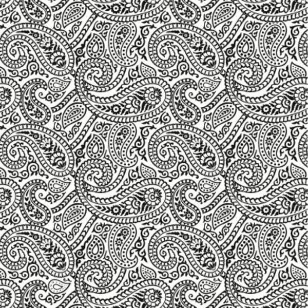 Etched Paisley Pattern