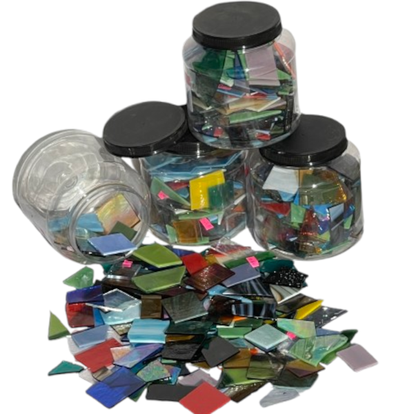 Assorted Anything Smalls Sheet Glass Scrap Pack COE96