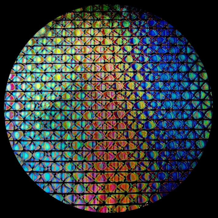 COE 90 - Sacred and Radial Geometry on Clear - Dichroic glass chips for  Fusing and Warm Glass Forming