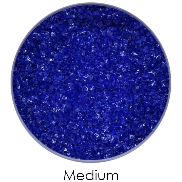 Youghiogheny Glass Deep Cobalt Blue Opalescent Frit COE96