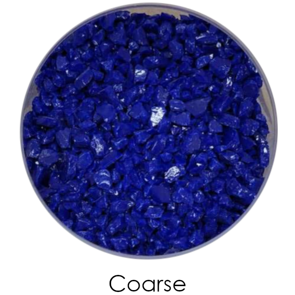 Youghiogheny Glass Deep Cobalt Blue Opalescent Frit COE96