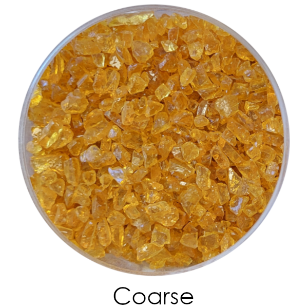 Youghiogheny Glass Gold Transparent Frit COE96