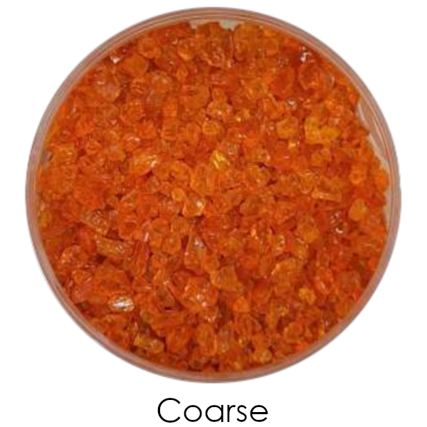 Youghiogheny Glass Orange Transparent Frit COE96