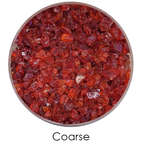 Youghiogheny Glass Red Transparent Frit COE96