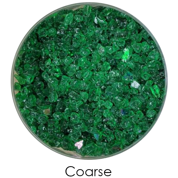 Youghiogheny Glass Shamrock Green Transparent Frit COE96