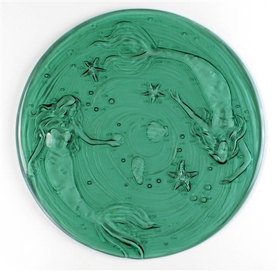 Round Mermaid Textured Fusing Tile | Art Glass Supplies - Slumping & Drapi