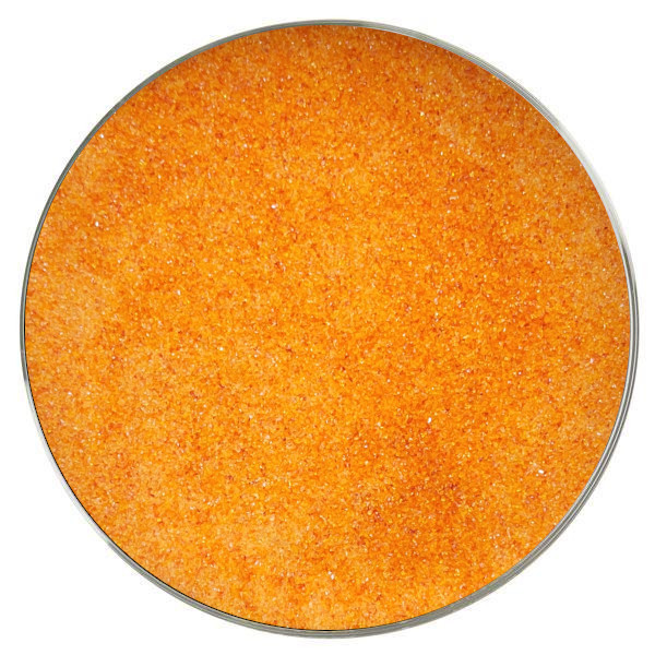 Wissmach Glass Orange Red Transparent Frit COE96