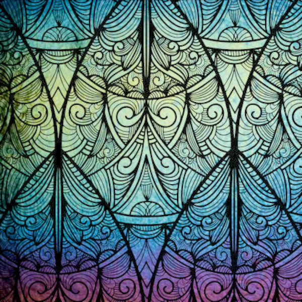 Etched Iridescent Cathedral Pattern COE90