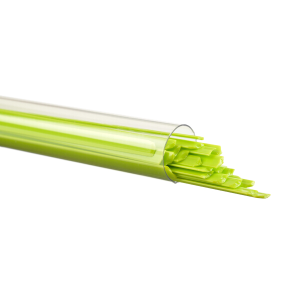 Bullseye Glass Ribbon Spring Green Opalescent COE90