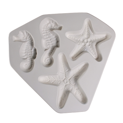 Starfish and Seahorse firt Casting Mold | Art Glass Supplies - Casting Mol