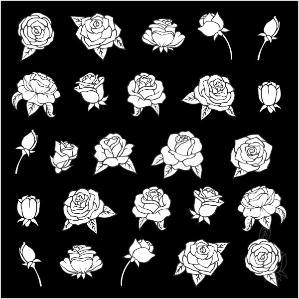 Stainless Steel Metal Stencil Oblong Ornate Rose Floral Emboss Pyrography -   Israel