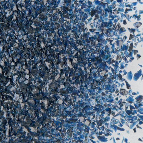 Oceanside Glass Aventurine Blue Transparent Frit COE96
