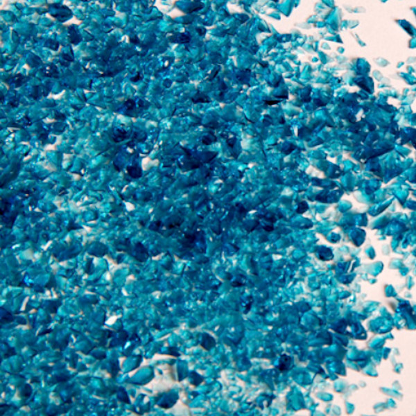 Oceanside Glass Deep Aqua Transparent Frit COE96