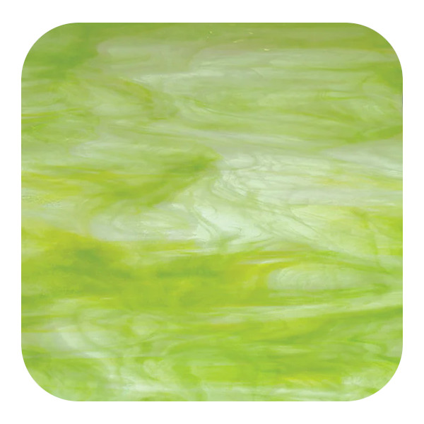 Oceanside Glass Key Lime Pearl Opalescent COE96