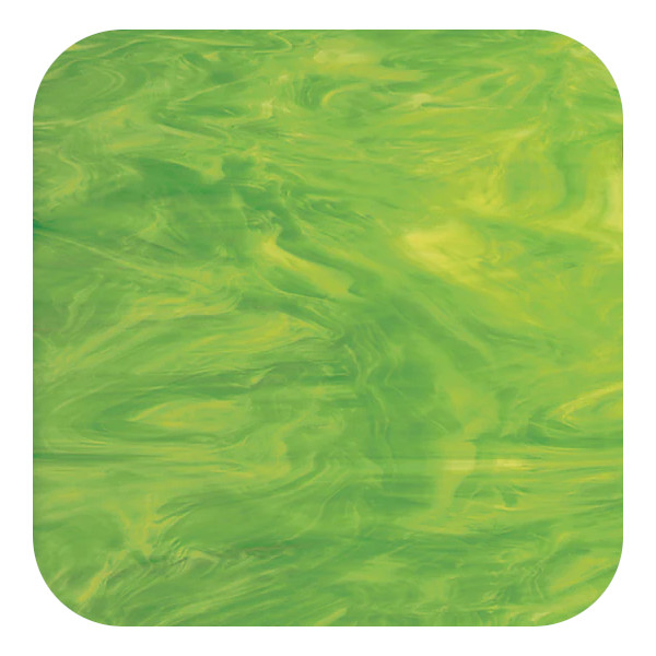 Oceanside Glass Lime Green/  White COE96