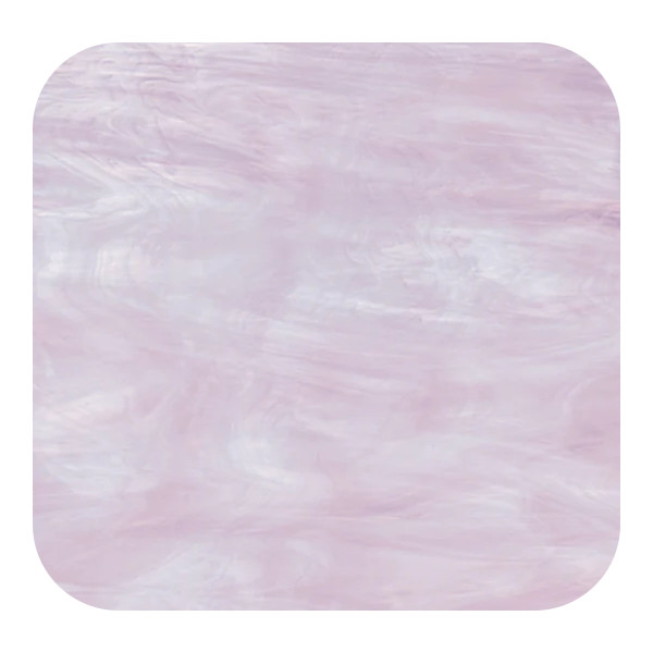 Oceanside Glass Pink and White Opalescent COE96
