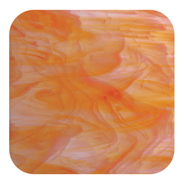 Oceanside Glass White/ Orange COE96