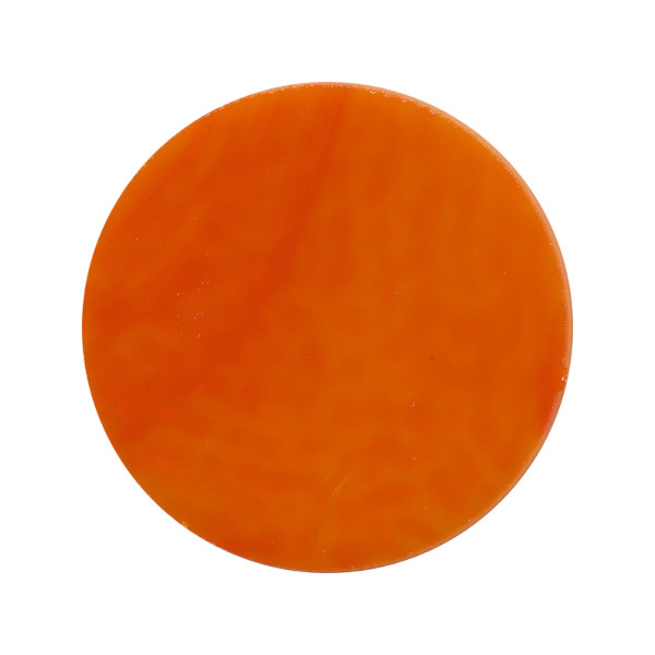 Precut Circle Orange Opalescent COE90