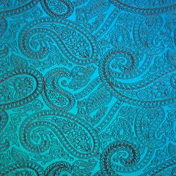 Etched Paisley Pattern on Thin Glass COE96