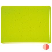 Bullseye Glass Lemon Lime Green Transparent, Double-rolled, 3mm COE90