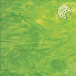 Oceanside Glass Lime Green/  White COE96
