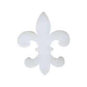 Precut Fleur De Lis White COE90