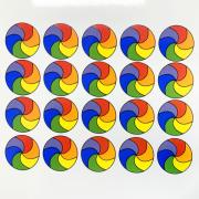 Rainbow Circle Decal Sheet