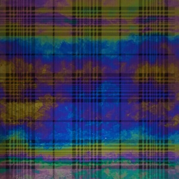 Plaid Pattern COE96 Etched Luminescent Glass