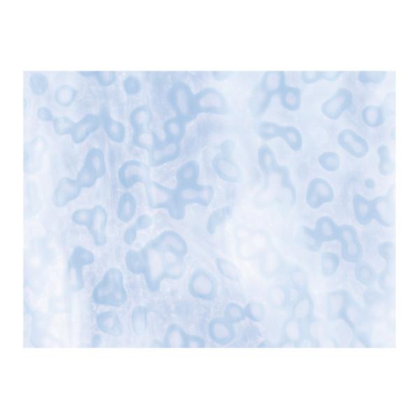 Bullseye Glass Blue-Gray, White, Mottle Mix, Single-rolled, 3mm, Non-Fusible