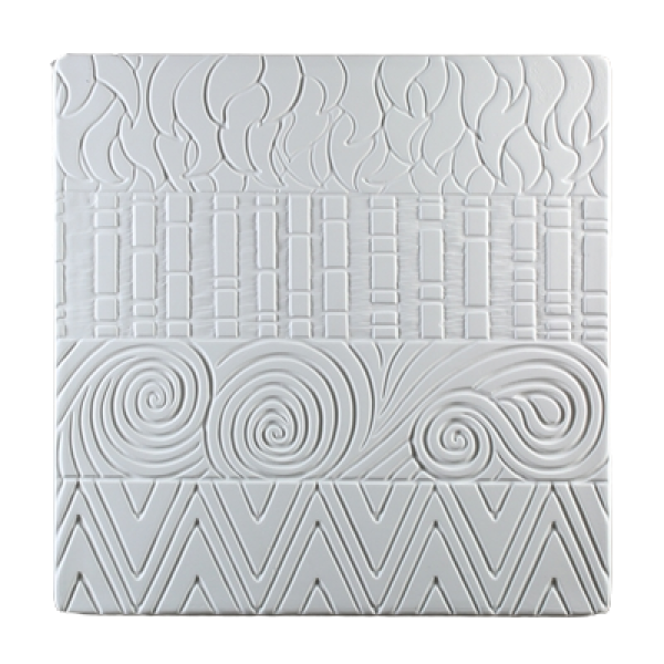 Hot Patterns Earthenware Textured Fusing Tile