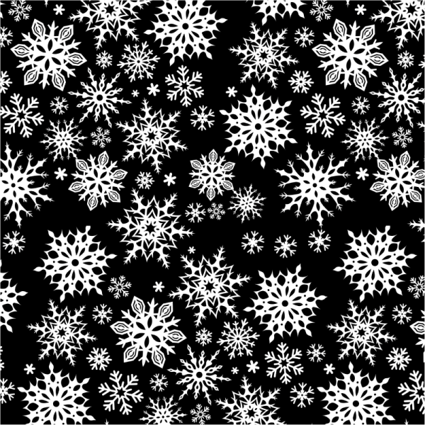 Etched Snowflake 2 Pattern