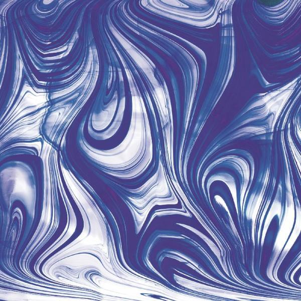 Oceanside Glass Dark Blue/ Clear Baroque, Non-Fusible