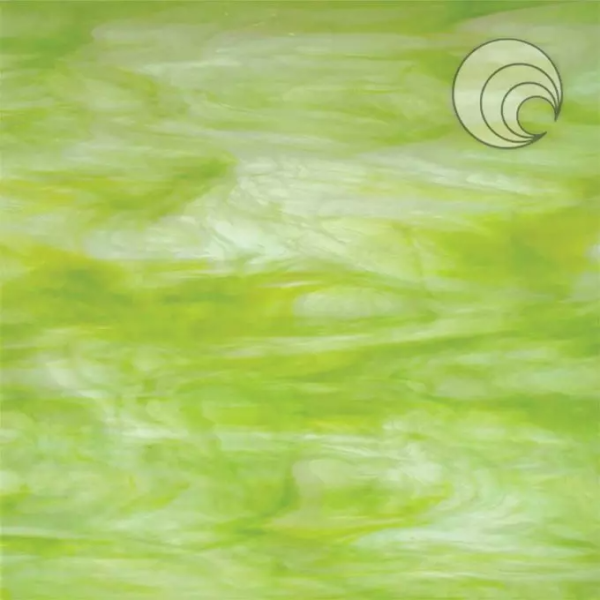 Oceanside Glass Key Lime Pearl Opalescent COE96