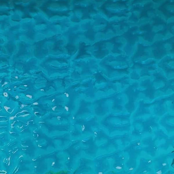 Wissmach Glass Caribbean Sea Flemish Texture, 3mm, Non-Fusible