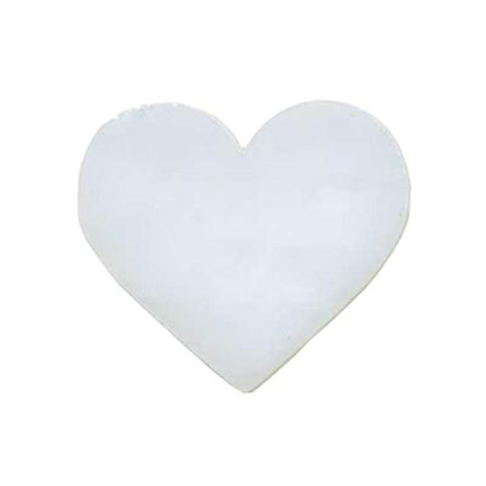 Precut Hearts White Opalescent COE90 | ArtGlassSupplies.com