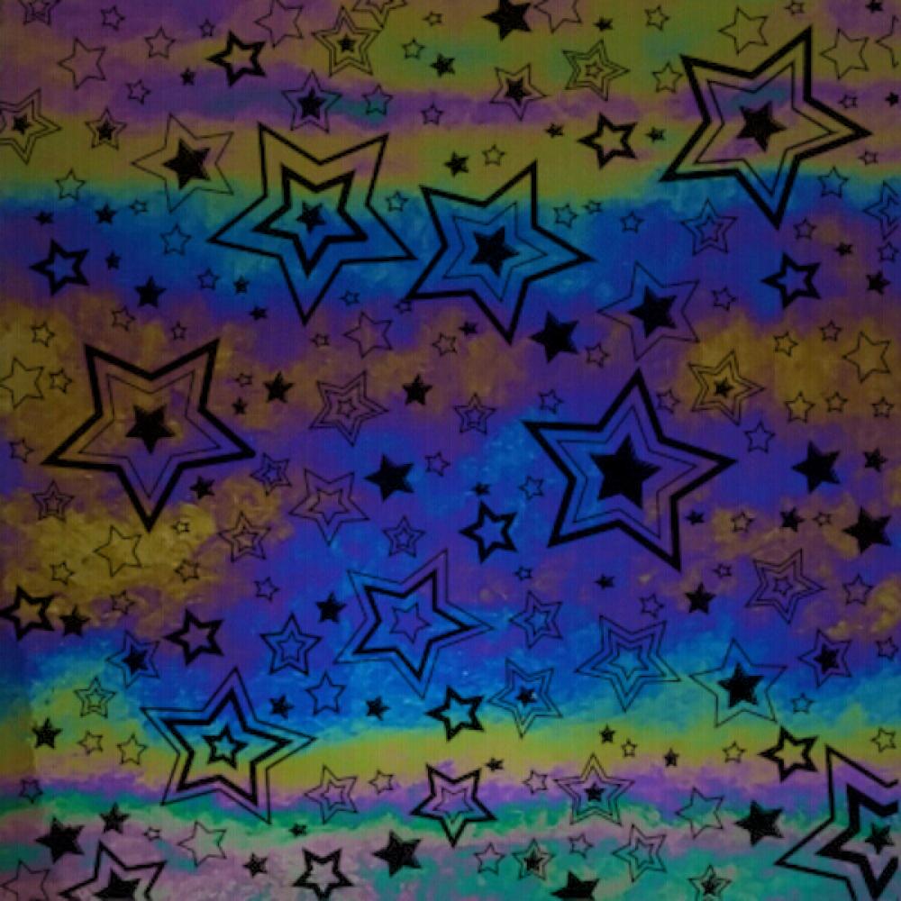 ArtGlassSupplies.com Etched Luminescent Shooting Stars Pattern COE96 - COE